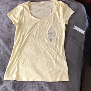 No Boundaries Light Yellow Short Sleeve Tee